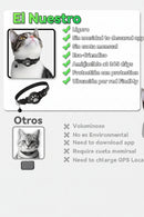 Collar GPS Impermeable Mini para Perros y Gatos – Rastreador Antipérdida con Alerta de Movimiento y Localización Global Remota