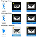 Luz Solar LED 100 con Sensor de Movimiento PIR – Lámpara Exterior Impermeable IP65 para Jardín y Pared