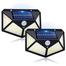 Luz Solar LED 100 con Sensor de Movimiento PIR – Lámpara Exterior Impermeable IP65 para Jardín y Pared